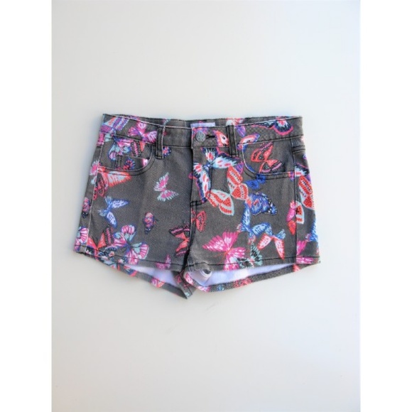 4/$25 American Retro Butterfly Strtch Denim Shorts - Picture 1 of 3